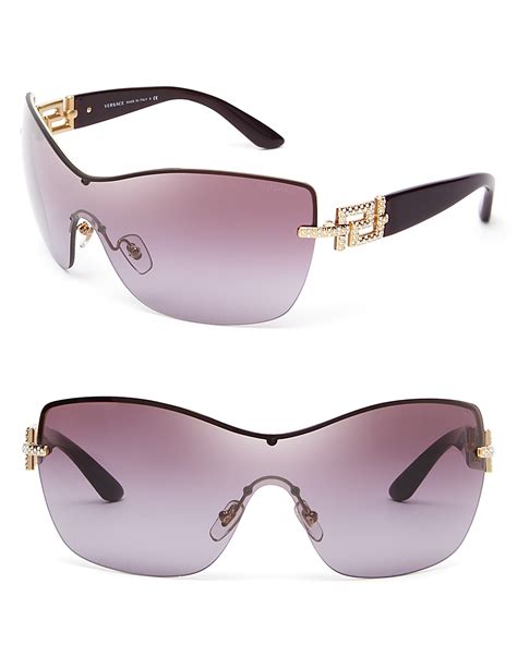 versace women's greca shield sunglasses